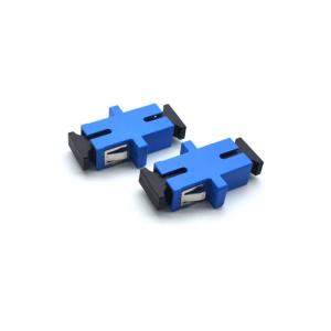 China Simplex ST Fiber Optic Adapter Blue SM / MM Single Mode With High Return Loss supplier