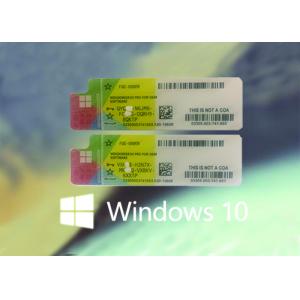 China Genuine Win 10 COA Sticker 100% Original Key From Microsoft  Online Activate supplier