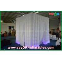 China Photo Booth Backdrop Two Doors Inflatable Photo Booth Props Portable Shell With Led Lighting on sale