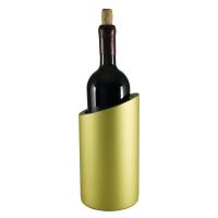 China Stainless Steel Double Wall Wine Bottle Cooler Holder Beer Chiller Champagne Cooler Ice Bucket on sale