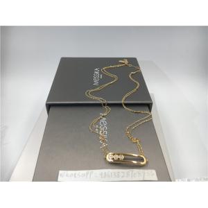 Dual Chain Necklace Paris Jewelry18K Yellow Gold No Gemstone With Saddle Shape