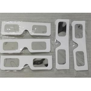 White Paper Eclipse Solar Filter Glasses , High Safe Solar Sun Viewing Glasses