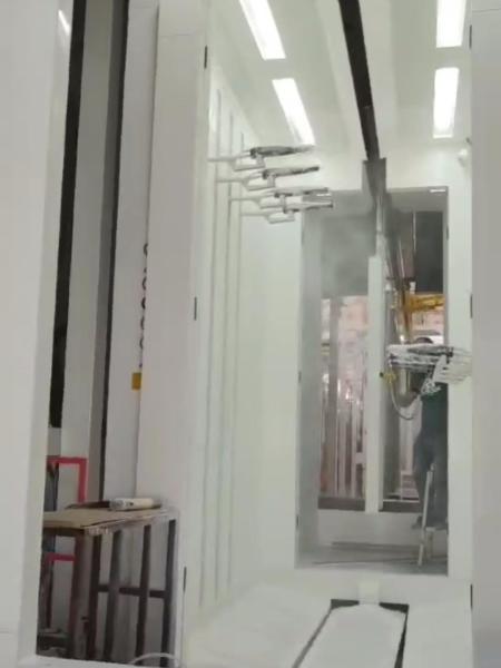 Customize Automated Powder Coating Line Power Saving Automatic Powder Coating Equipment