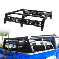 China Universal Fit Black Mn steel Bed Rack Roll Bar for Toyota Hilux 4WD Pickup Truck Car on sale