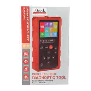 Xtruck 819 OBD2 Scanner Automotive Diagnostic Tool with 9 Major Protocols Support 2.8-inch IPS Display and 16-pin OBDII Connector