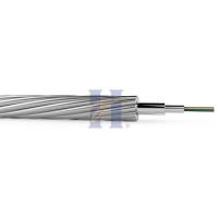 China SS Tube OPGW 24 Fiber Optical Ground Wire Cable G652D G655 Gel Free on sale