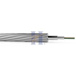 SS Tube OPGW 24 Fiber Optical Ground Wire Cable G652D G655 Gel Free