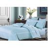 Simple Embroidered Twin Size Bedding Sets 100% Cotton 4 Pcs For Home / Hotel