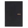 240 Pages Hardcover College Ruled Notebook Black Color Fine PU Leather Material