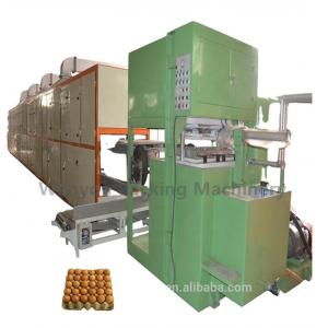 Chicken Farms Egg Tray Making Machine With Aluminum Molds   20 - 100kw 700 - 6000pcs/Hr