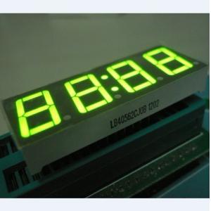 Super Green 0.56 Inch Clock LED Display , Common Anode 7 Display