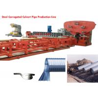 China Steel Corrugated Culvert Pipe Production Line, Ribbed Corrugated Pipe Machine on sale