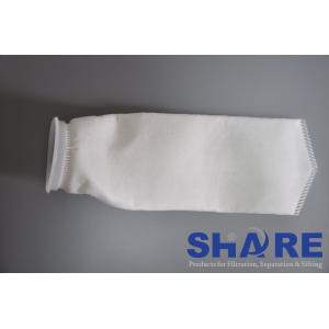 Plastic Flange Top Felt Filter Bags Used For Industry Filter House