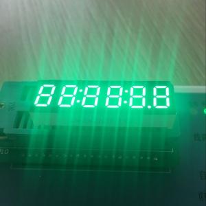 Long Lifetime Digital Clock Display Pure Green 0.36" 6 Digit For Instrument Panel