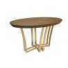 China Dark Brass Wooden Dining Room Tables , High End Restaurant Furniture wholesale