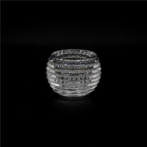 UL Luxury Home Accessories Crystal Bowl Candle Holder D75*H70mm