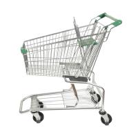 China American Supermarket Steel Shopping Cart 100L Trolley Grocery Cart SGS on sale