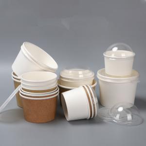 China 350gsm Quality Disposable Ice Cream Paper Cup Ice Beverage Shop Used Ice Cream Paper Bowl supplier