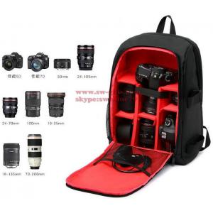 Upgrade Waterproof Digital DSLR Photo Padded Backpack w/ Rain Cover Laptop Multi-functional Camera Soft Bag Video Case
