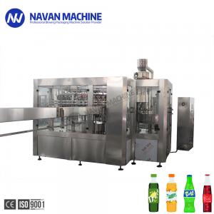 Automatic 0-2L PET Bottle Soft Sparkling Drink 3 In 1 Filling Machine