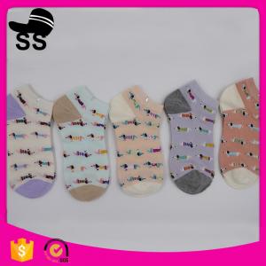 China 2017 Cotton Custom Online Shopping Quick Dry Sports Protect Cute Dogs Pattern Kids Baby Socks supplier