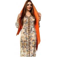 China Oem Clothing Manufacturer Women'S Muslim Dress Beaded Long Sleeve Loose Robe Dubai Abaya Dress on sale