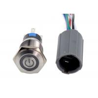 China Selflocking  Waterproof IP65 16mm Anti Vandal Push Button Switch on sale