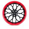 Red Lip Gloss Spoke 3 Piece Forged Wheels Alloy Rims 5X114.3 5X108 For Ferrari