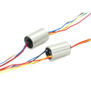 China Mini Smooth Rotating Capsule Slip Ring With 90° V Groove supplier