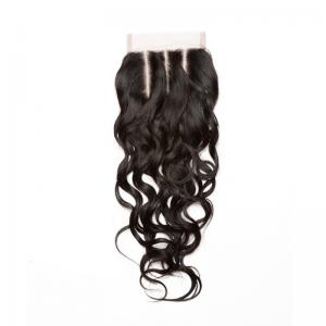 4"X4" Virgin Brazilian Remy Hair Human Hair Lace Closure Natural Wave 8A Grade