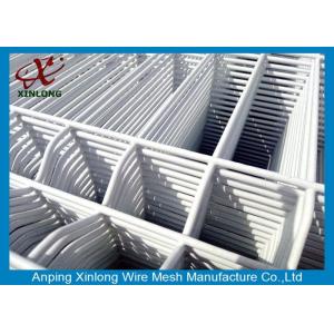 China Convenient Installation Welded Wire Mesh Sheets , Pure White 3D Wire Mesh Fence supplier