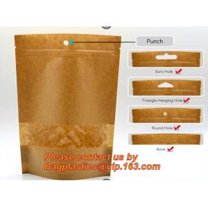 China saco inferior do zíper do quadrado reciclável resealable feito sob encomenda do papel de embalagem, saco de café standup do papel de embalagem do selo do zíper com lado supplier