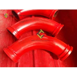 China 20# steel Concrete Pump Pipeline , 30 Degree Pipe Elbow 500MM supplier