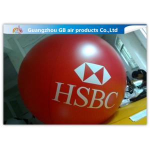 Yellow Fly Helium Sphere Advertising Air Balloon For Business Center Rental