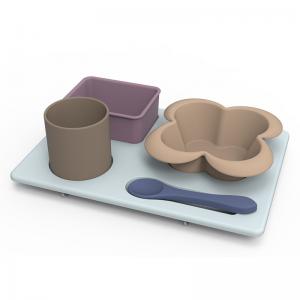 Multi Functional Silicone Tableware Set Unbreakable For Children Toddlers