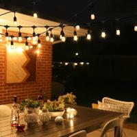 China 20 Bulbs Battery LED 120V String Light Balls For Outside Garden Patio Party IP65 on sale