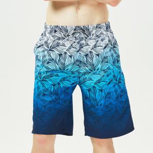 Comfortable Men's Quick Dry Beach Swim Shorts Plus Size Printed Waterproof Swim Trunks