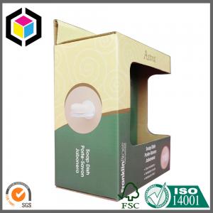 China Open Window Paper Corrugated Cardboard Box Self Hanging Tab with Custom Color Print supplier