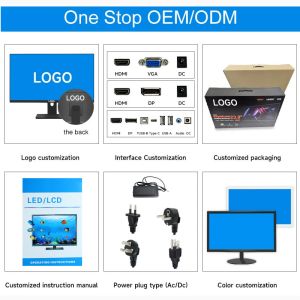 China 17 19 22 23 23.8 27インチ LEDデスクトップコンピューターモニター LCDスクリーンモニター wholesale