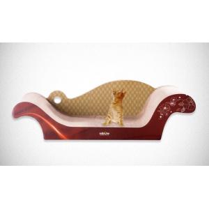 China Sofa Shaped Corner Cat Scratcher Durable , Cat Scratcher Bed To Trim Strong Claw wholesale