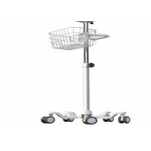 20 Inch Base Monitor Trolley Stand 5 Legs , Metal Roll Medical Monitor Stand