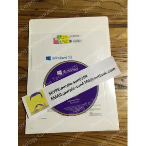 China Sell win10 win 10 pro oem win10 pro fpp can with box package win10dsp win10home win10fpp supplier