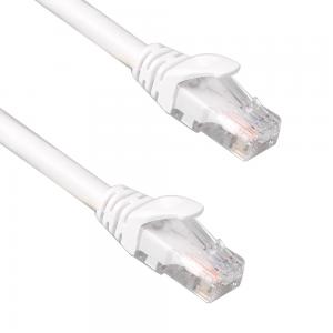 China White UTP Cat6 Patch Cord 24AWG 7/0.2 PVC LSZH Jacket With RJ45 Connector supplier