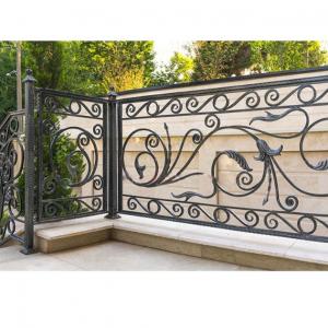 China Rust Proof Cast Iron Balcony Railings Wear Resistant For House Villa Farm supplier