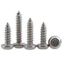 China M2.5 Tamper Resistant Self Tapping Screws , Stainless Steel Button Head Torx Screws on sale