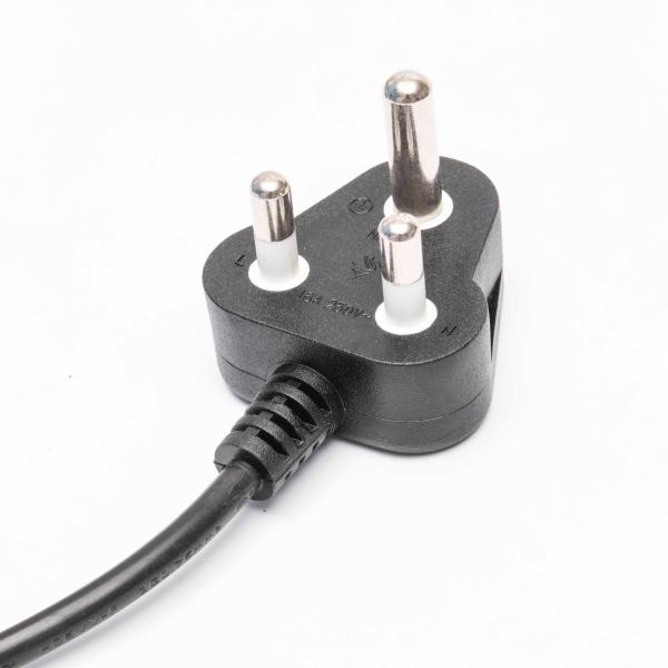 110V - 240V Black Power Cord With 1m 1.5m 1.8m 2m Meters And UL Certification