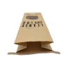 Long Length Kraft Paper Packaging Bags / Eco Friendly Kraft Paper Stand Up Pouch
