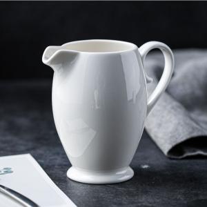 Classical Custom Design Fine Bone China Creamer Milk Pot With Handle For Home