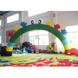 China Commercial Inflatable Advertising Signs Arch Smiley Face 8 X 4m For Holiday supplier