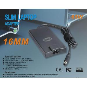 China Dell 65W Slim universal charger notebook laptop ac power adapter 100 - 240V, 1.5A supplier